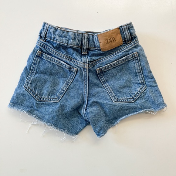 KIDS // Zara Girls Blue Denim Wrap Skort - Picture 4 of 5